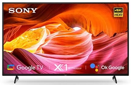 Sony Bravia 139 cm (55 inches) 4K Ultra HD Smart LED Google TV KD-55X75K (Black) (2022 Model)