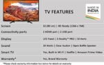Sony Bravia 80 cm (32 inches) HD Ready Smart LED TV 32W6103 (Black) (2021 Model) - Image 8