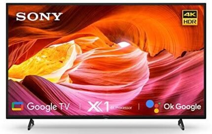 Sony Bravia 108 cm (43 inches) 4K Ultra HD Smart LED Google TV KD-43X75K (Black) (2022 Model)