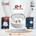 boAt D-1 Airbuds Wireless Earbuds | 40 Hours Playback | Bluetooth | HD Sound | ANC | Touch Control