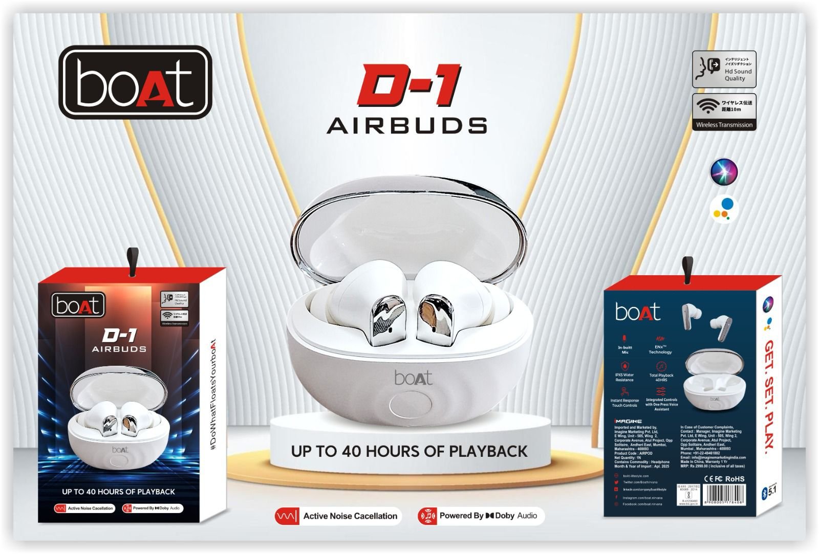WhatsApp Image 2026-04-01 at 18.05.48 boAt D-1 Airbuds Wireless Earbuds | 40 Hours Playback | Bluetooth | HD Sound | ANC | Touch Control - Image 1